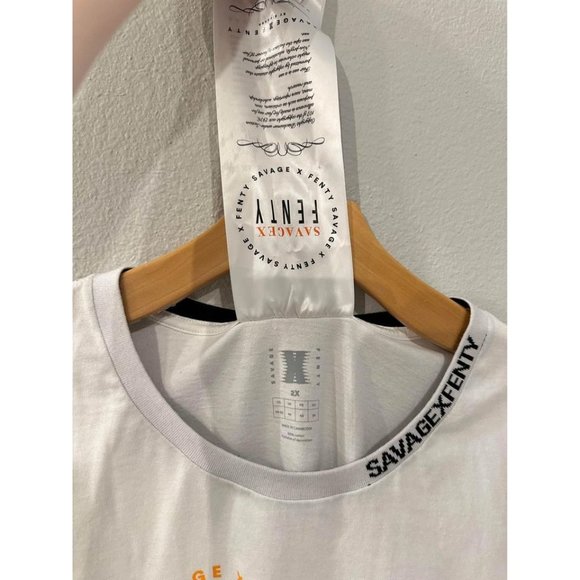 Savage x Fenty Xssential Heavy Jersey Scope Graphic Unisex‎ Tee Sz 2XL - Picture 6 of 8